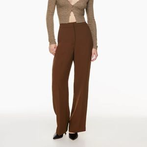 Aritzia Wilfred Alanya Pant size 6 cognac